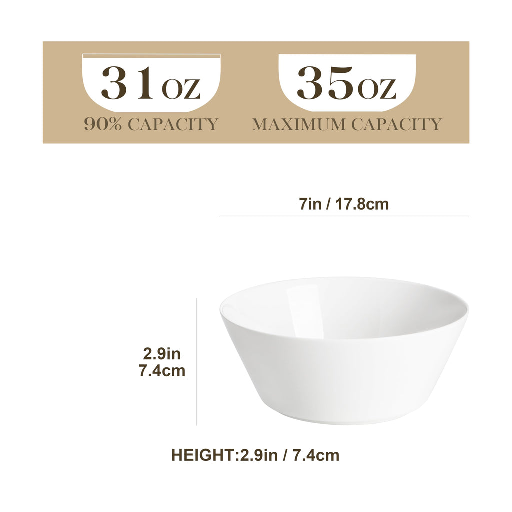 35 OZ Soup Bowls Set of 4 and 24 OZ Cereal Bowls Set of 6 S503915