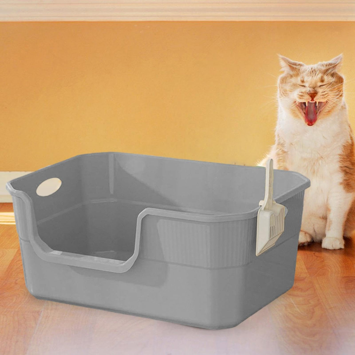 Open Top Cat Litter Tray PP J59224