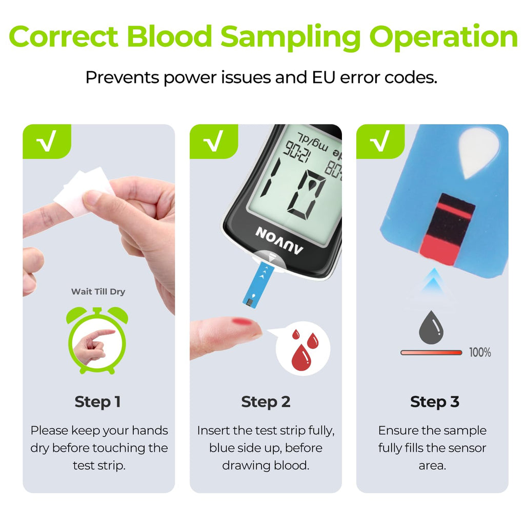 Blood Glucose Monitor Kit with 100 Strips D697132
