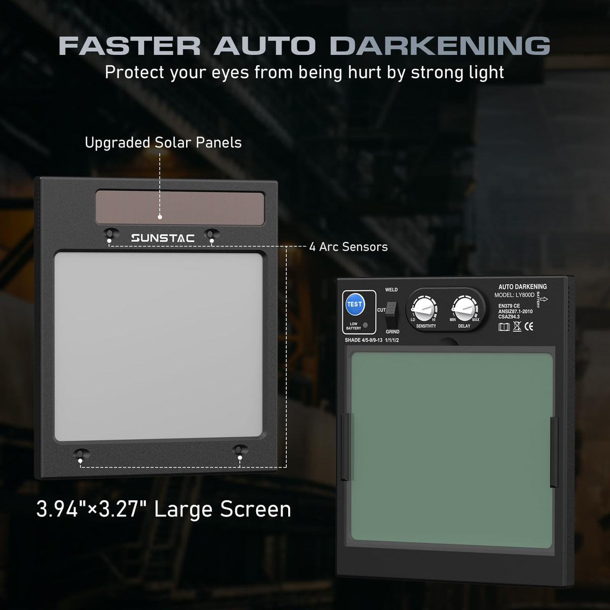 Auto-Darkening Welding Helmet Y391182
