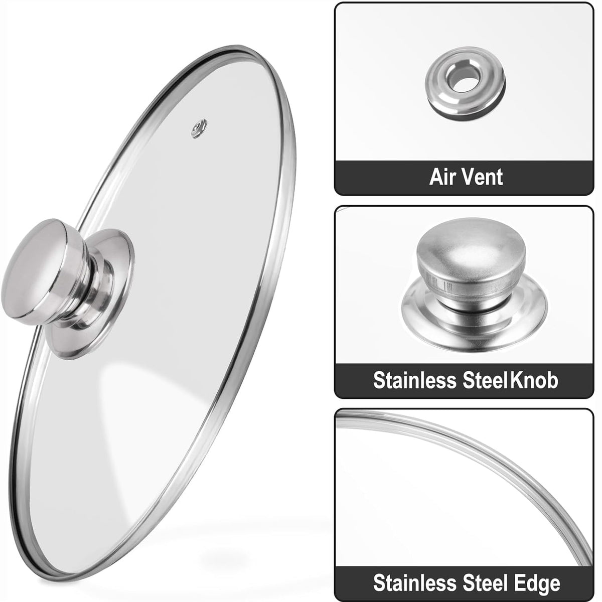 10 Inch Glass Pan Lid A178