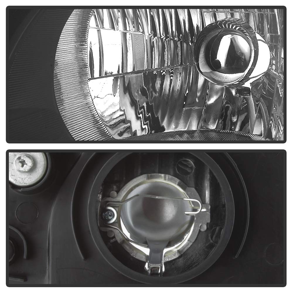 2002-2004 Honda CRV Black Housing Headlights Driver & Passenger C983