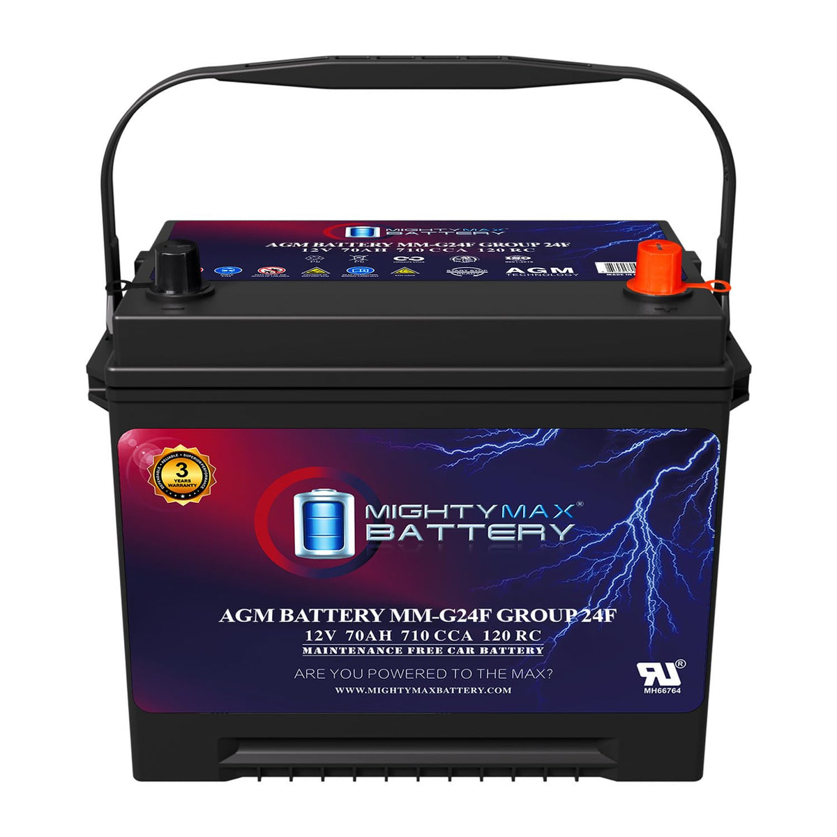 12V 70Ah AGM Replacement Battery Q91995