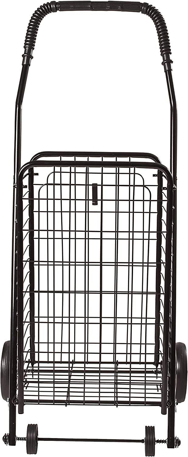 Black Foldable Utility Cart with Wheels B477660