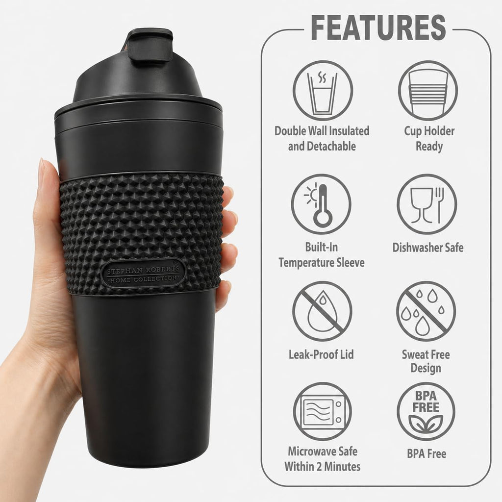 16 oz Insulated Coffee Tumbler Set 2 Pack X115246