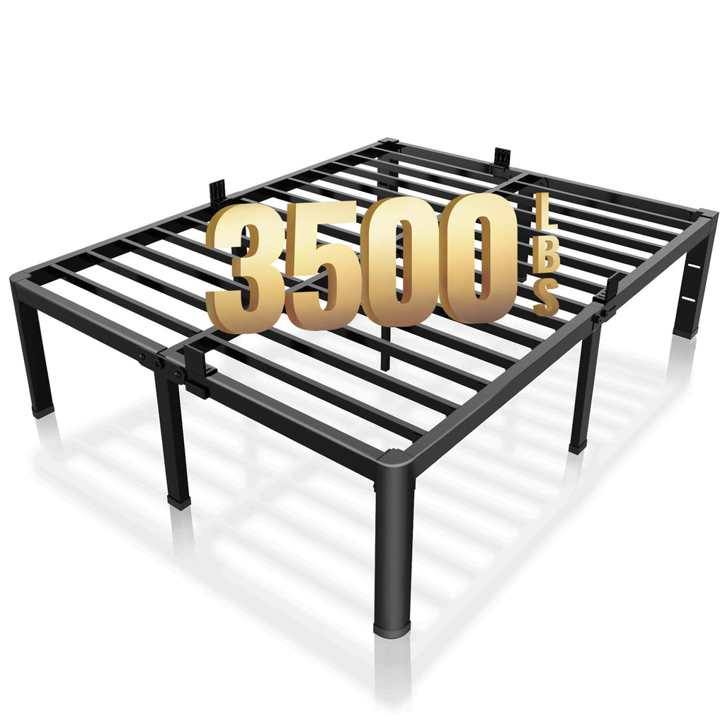 18 Inch Queen Bed Frame with Rounded Corner V157
