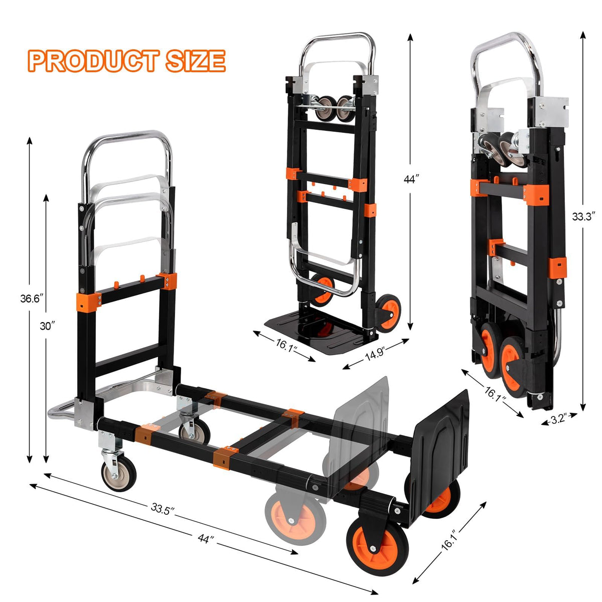 3-in-1 Folding Hand Truck Dolly P40744