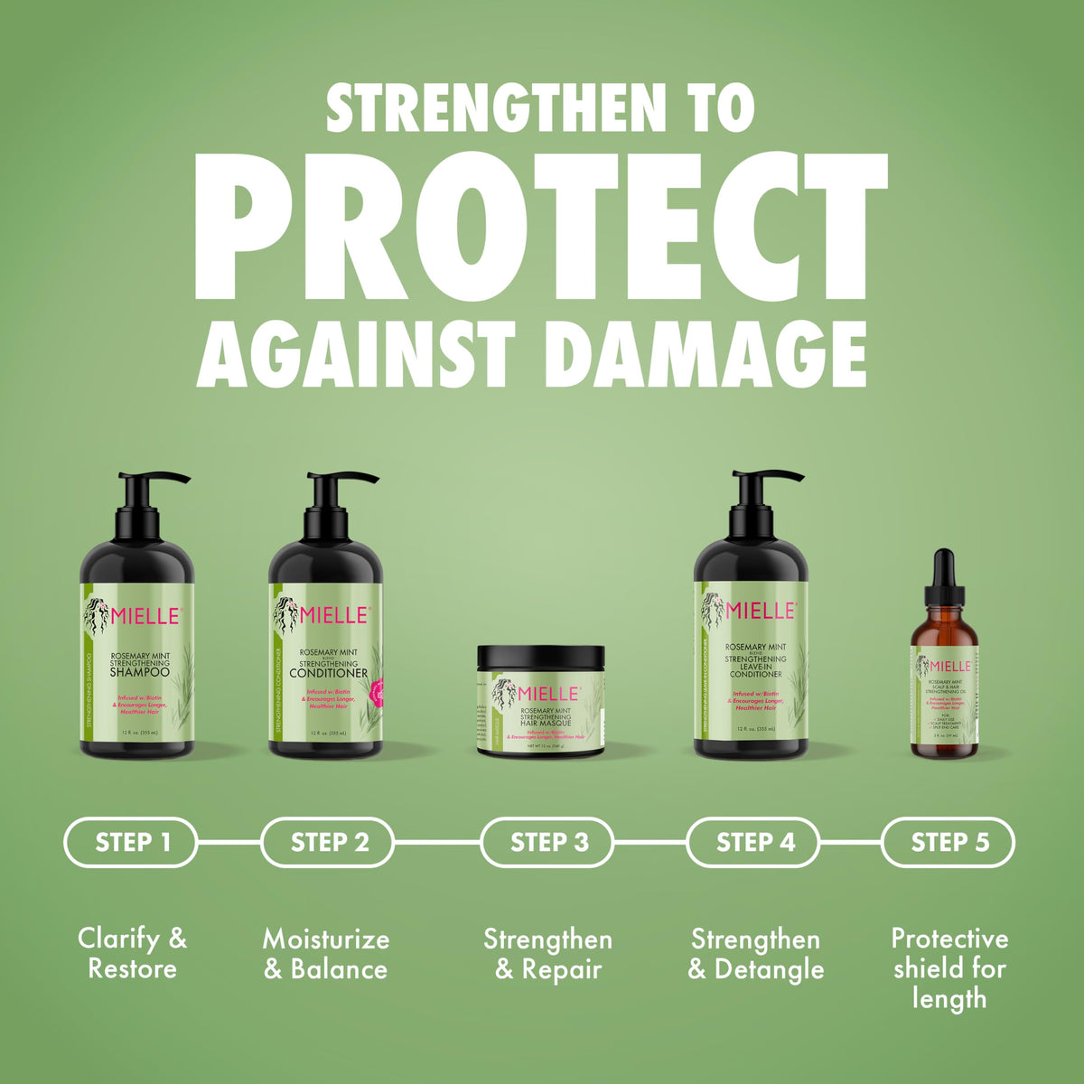 Rosemary Mint Strengthening Leave In Conditioner 12 Oz D8570