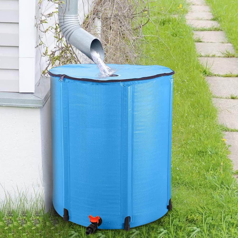 50 Gallon Folding Rain Barrel with Filter T6319