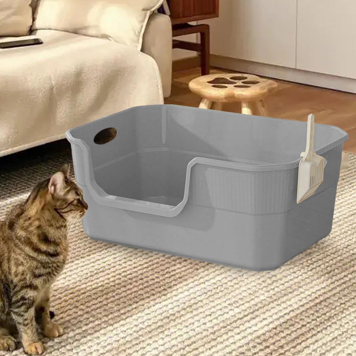 Open Top Cat Litter Tray PP J59224