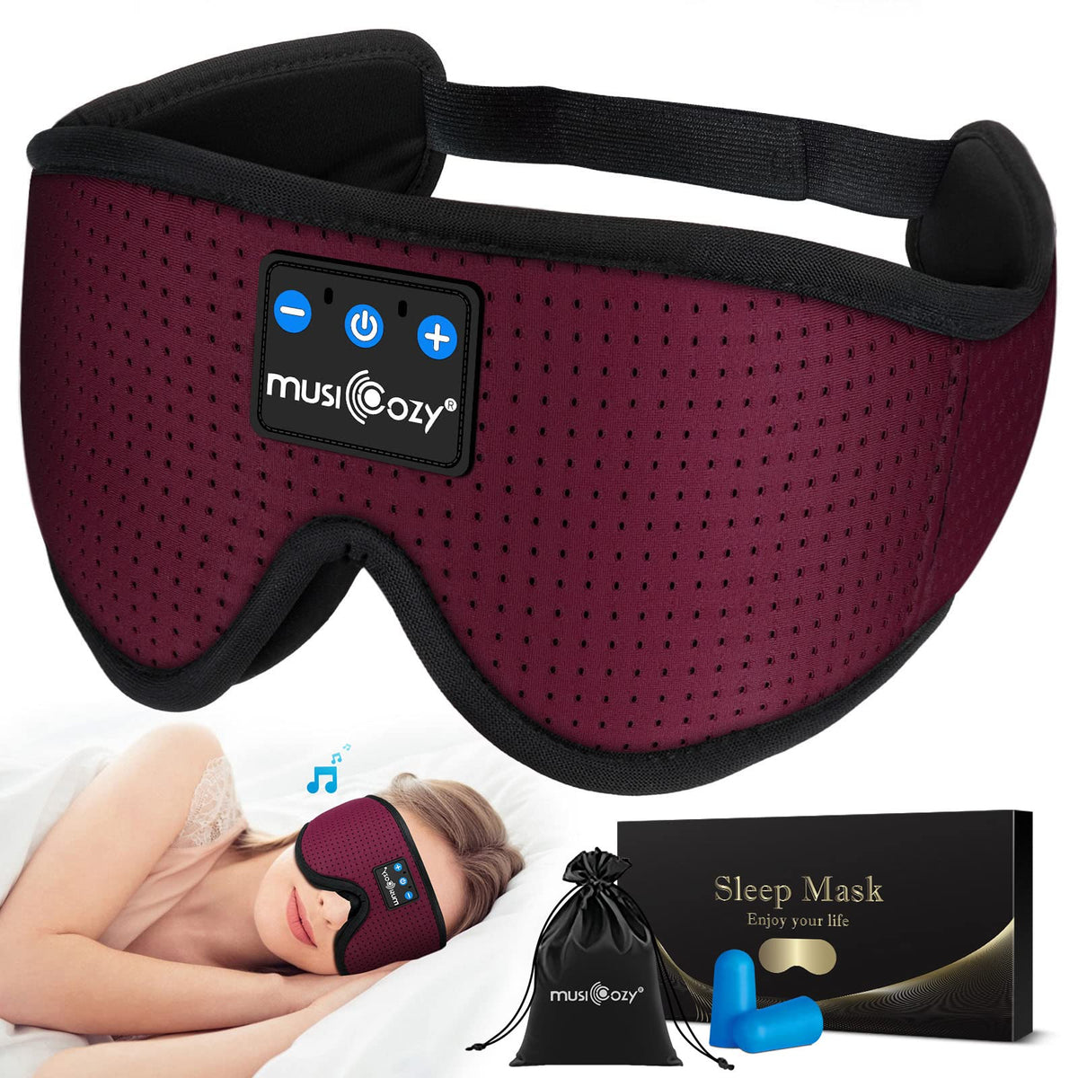 3D Bluetooth Sleep Headphones Headband C3304