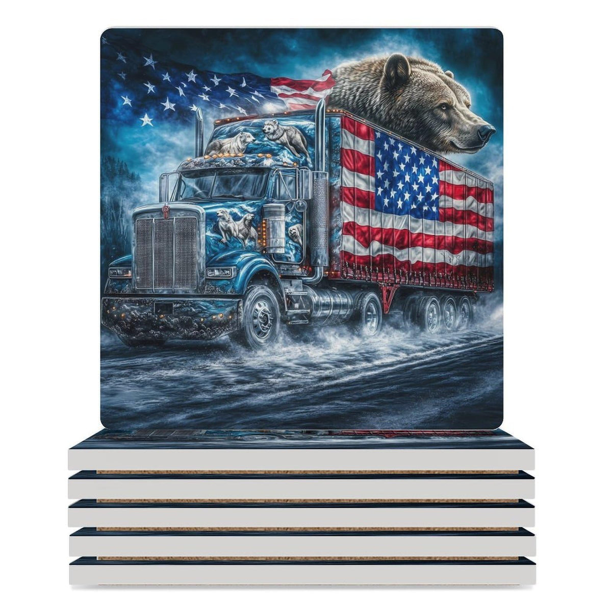 Ceramic Coasters Set D65541