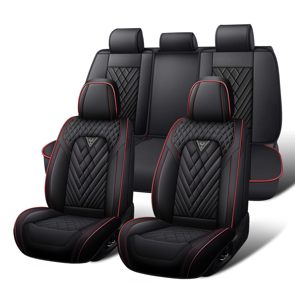 Waterproof Nappa Leather Full Set Car Seat Covers O4417