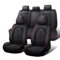 Waterproof Nappa Leather Full Set Car Seat Covers O4417