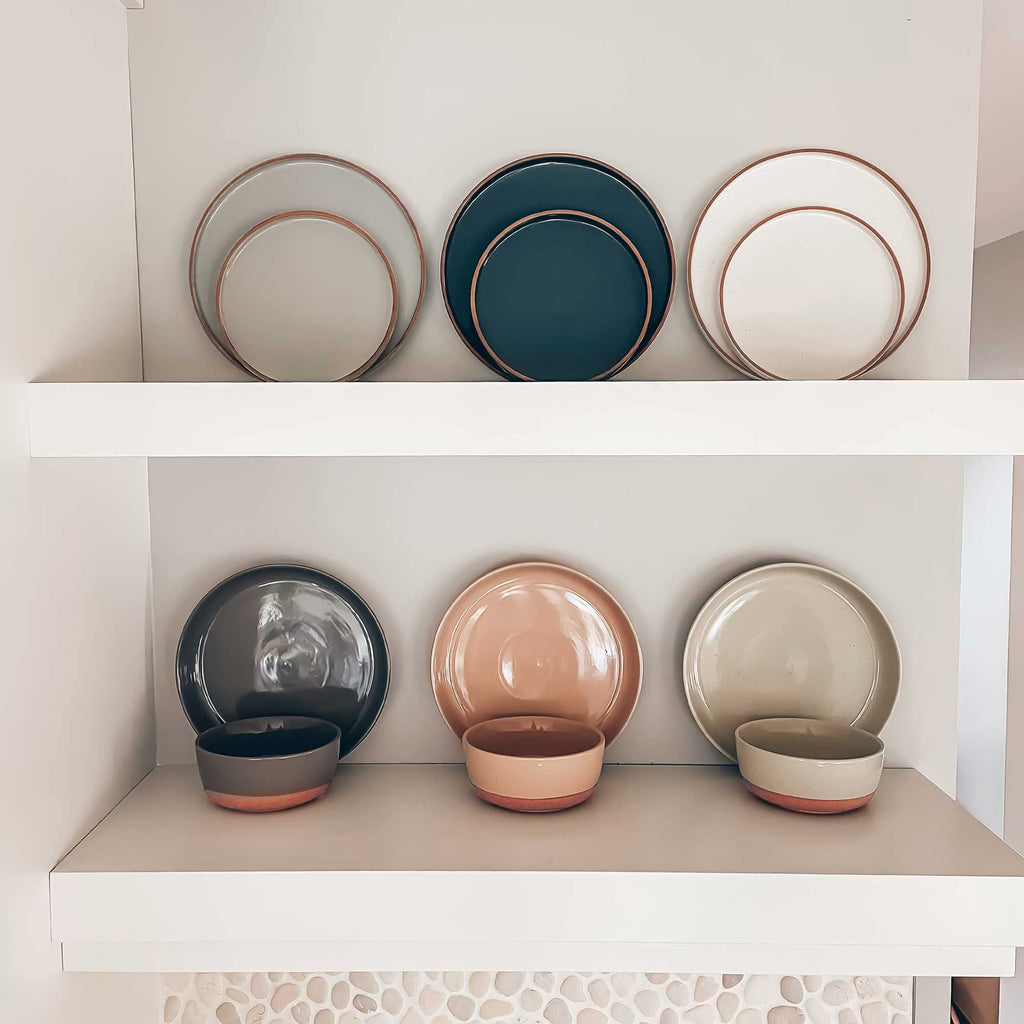 Ceramic Pasta Bowl Set of 4-35oz Microwave Safe D8081