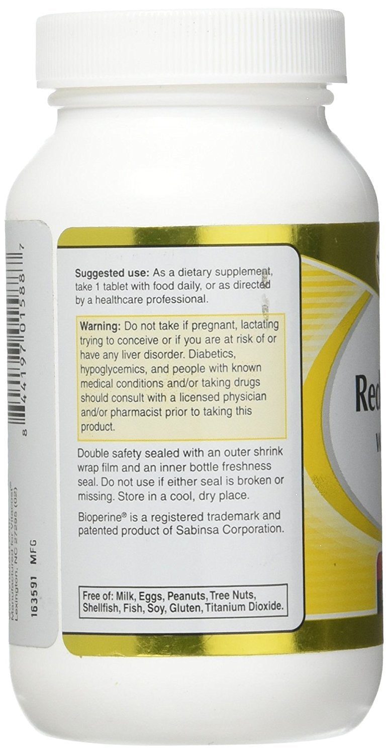 Red Yeast Rice 1200 mg CoQ10 60 Tablets N8945