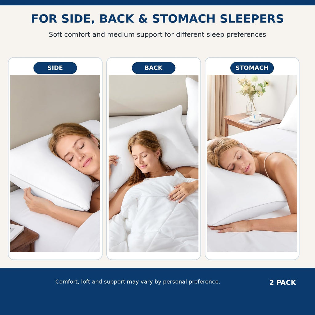 King Size Set of 2 Bed Pillows H712327