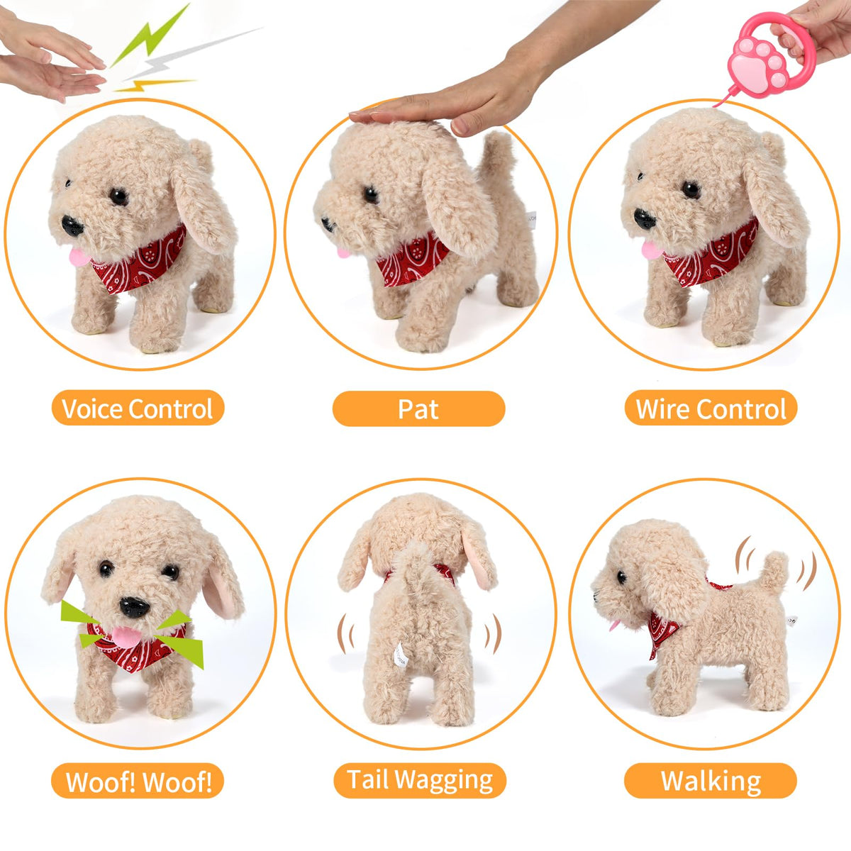 Interactive Walking Plush Puppy Toy S41956
