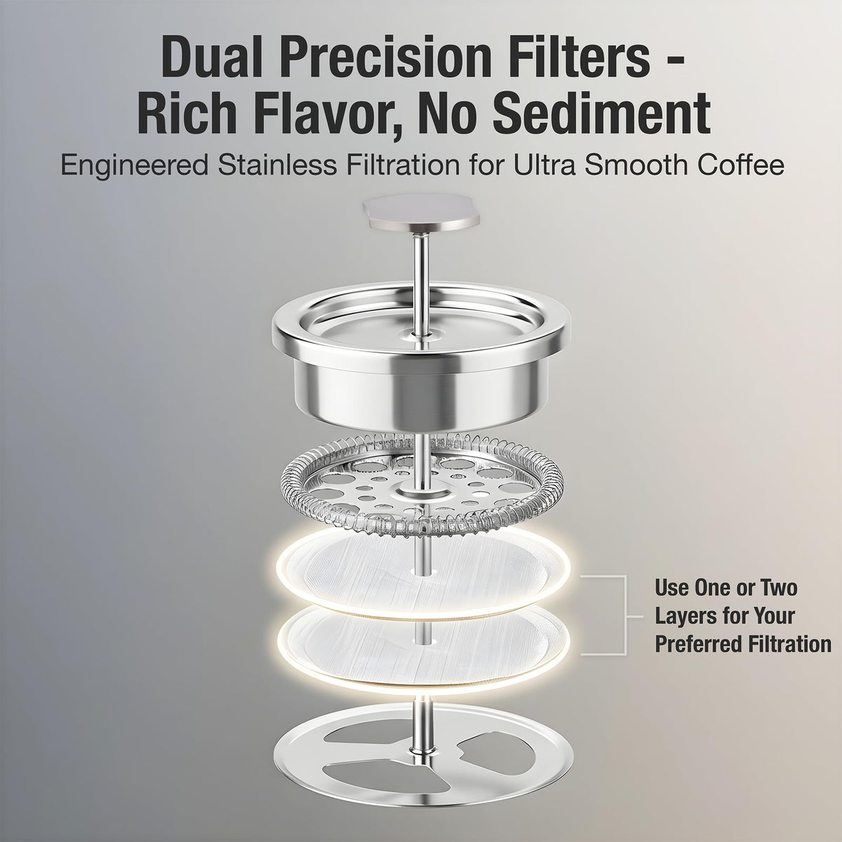 12 oz Double Wall Insulated Travel French Press Coffee Maker Set R738517
