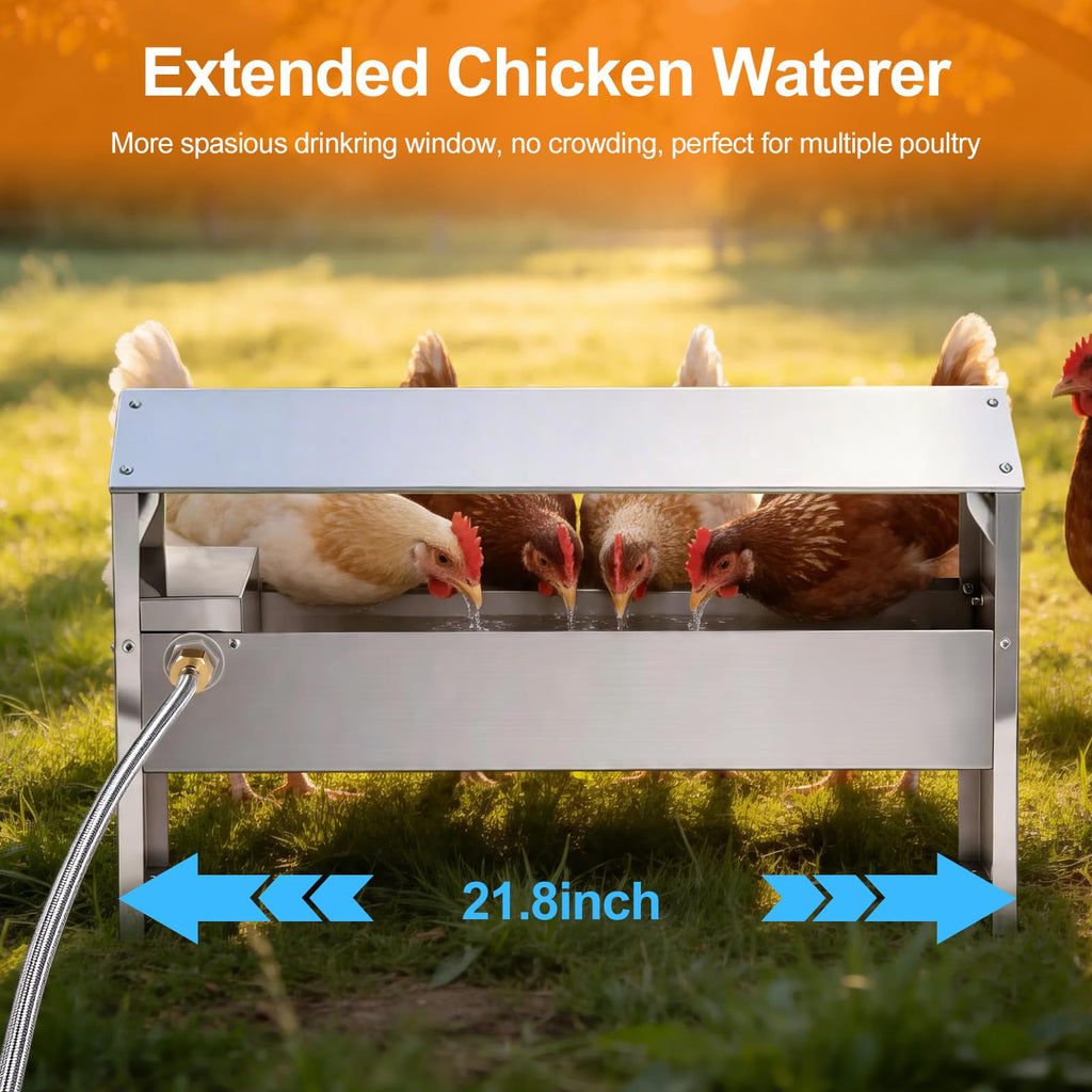 22'' Stainless Steel Automatic Chicken Waterer Q19891
