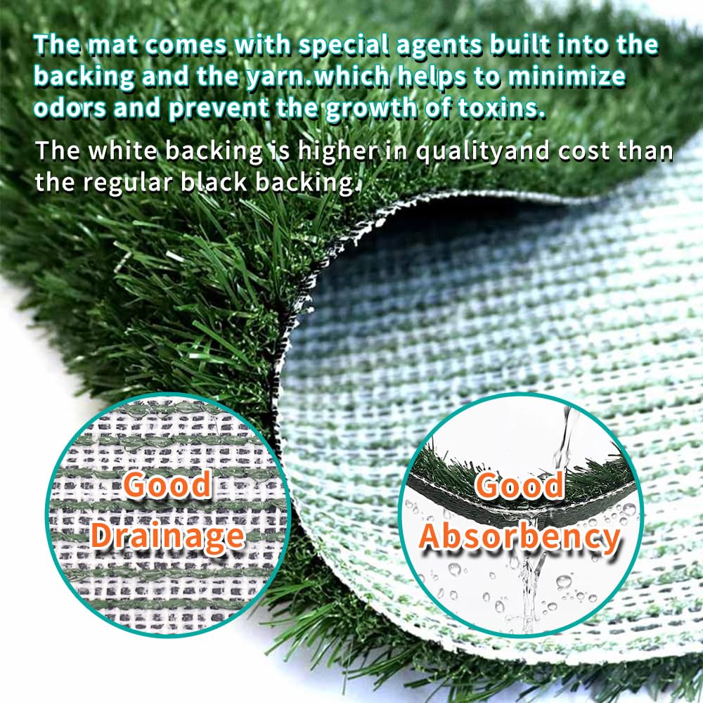 Artificial Turf Dog Grass Pad with Tray 30"X20" A8080