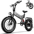 1500W Folding Electric Bike with 52V 20AH Removable Battery, 20" x4.0 Fat Tire V262