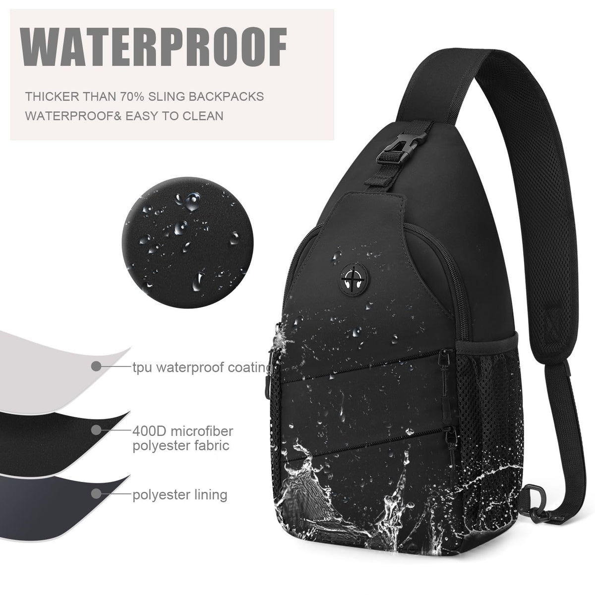 Crossbody Sling Bag with Convertible Shoulder Strap P61657