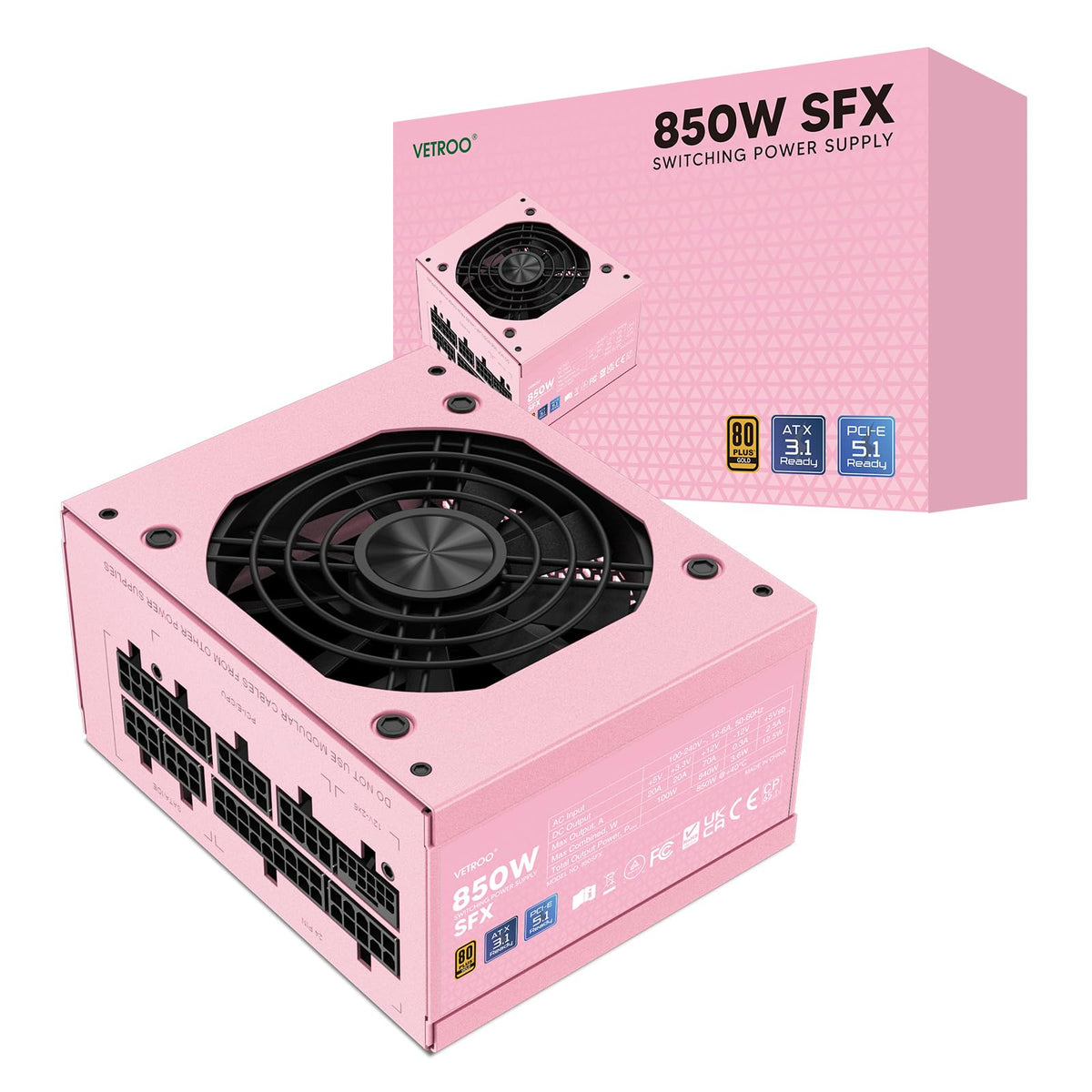 850W Pink SFX Power Supply G2640