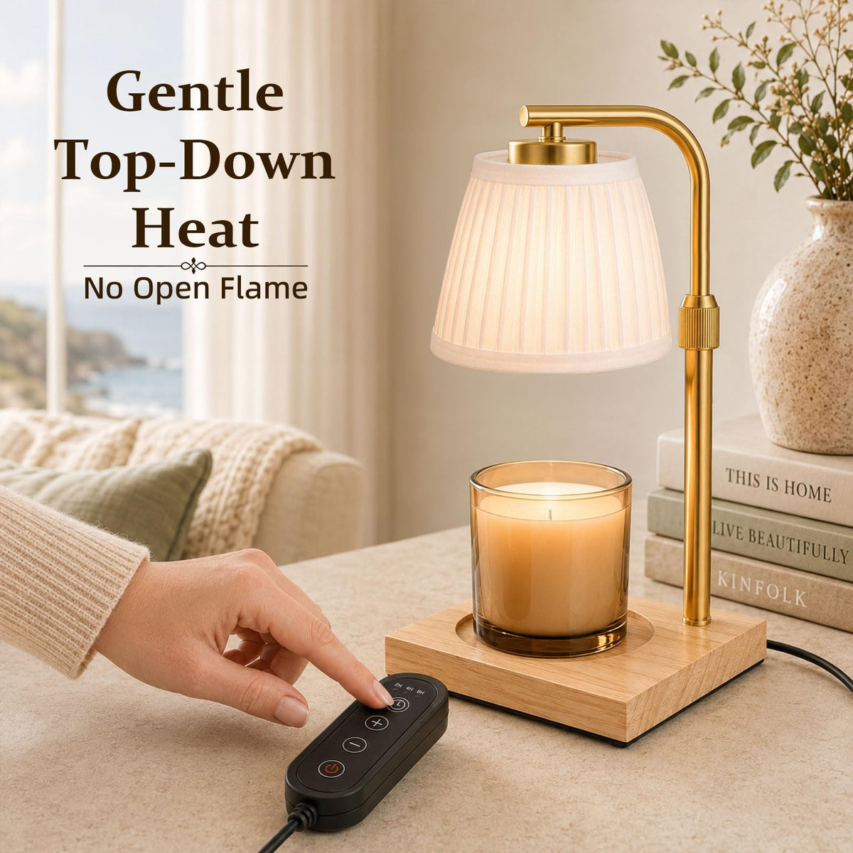 Candle Warmer Lamp with Timer and Dimmable Table Lamp U247
