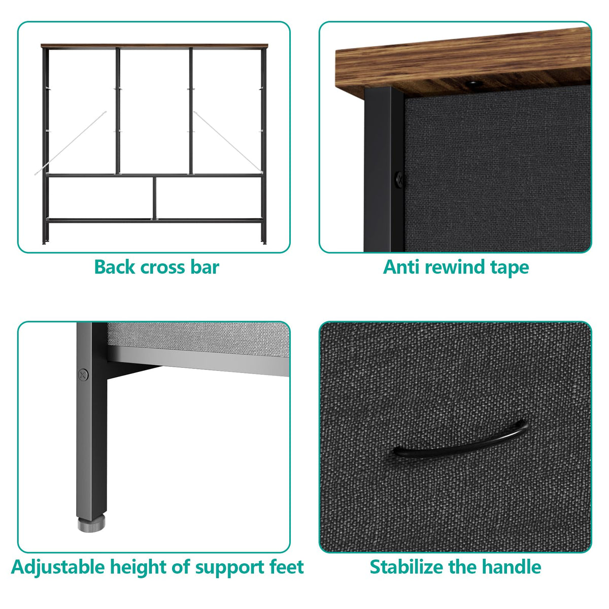 43.3" Wide 11 Drawer Dresser P316