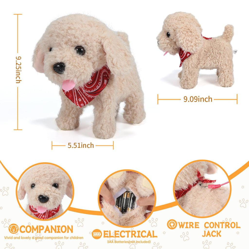 Interactive Walking Plush Puppy Toy S41956