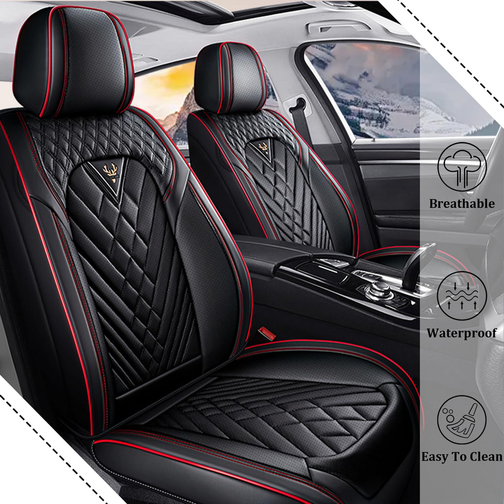 Waterproof Nappa Leather Full Set Car Seat Covers O4417