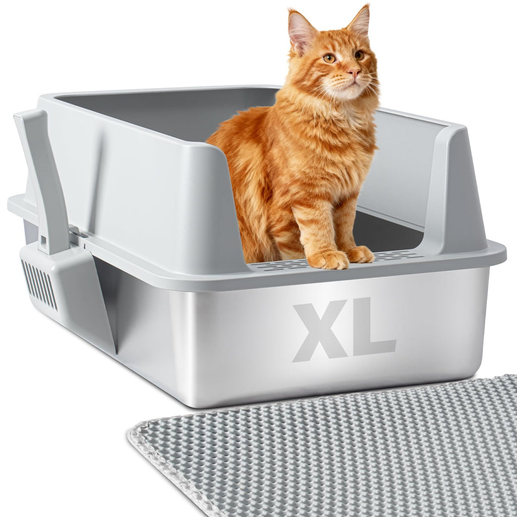 Stainless Steel XL Litter Box with Lid Z532821