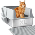 Stainless Steel XL Litter Box with Lid Z532821
