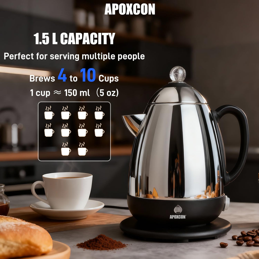 Electric Stainless Steel Coffee Percolator 10 Cup V98011