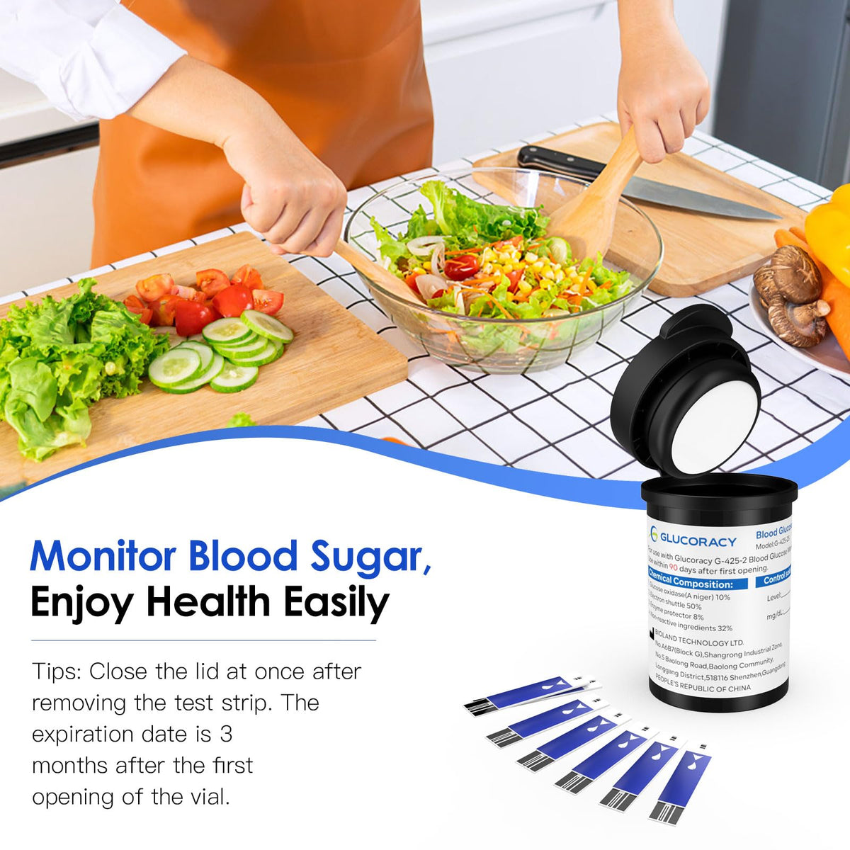 Blood Glucose Test Strips, 100 Strips M20132