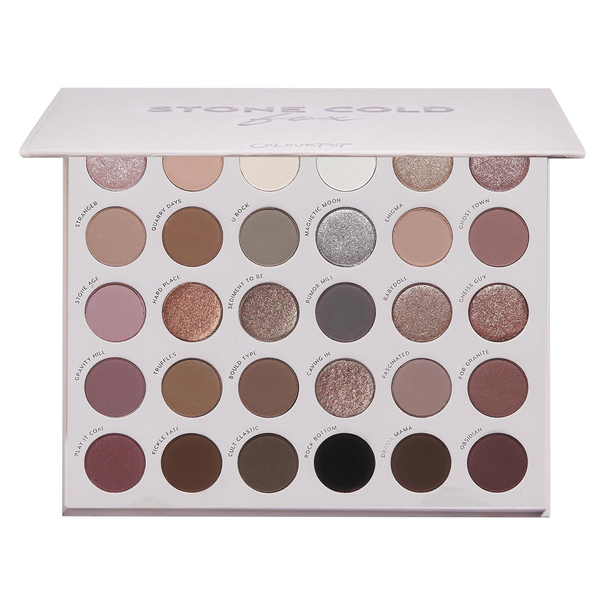 30 Pan Cool Tone Eyeshadow Palette with Matte & Metallic Finishes G7210