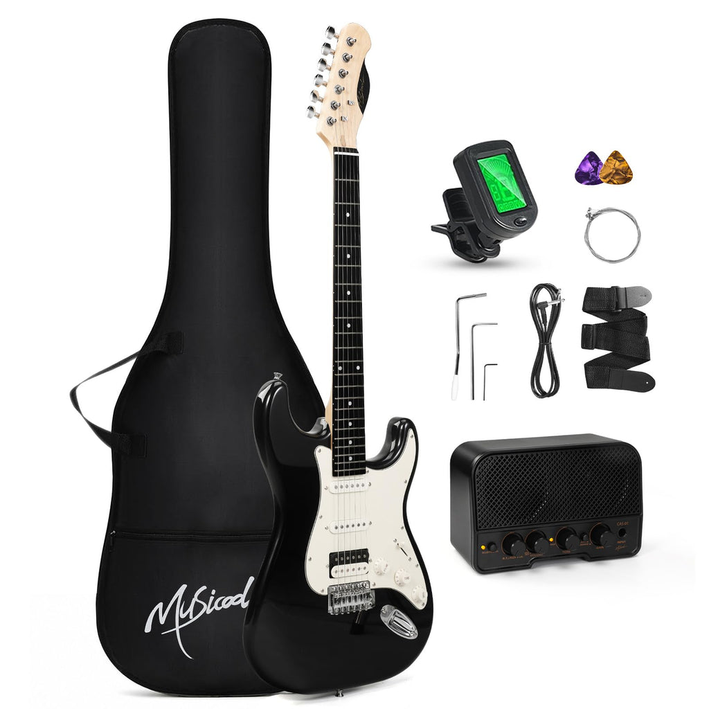 39" Beginner Electric Guitar Starter Kit with Amp Black I57090