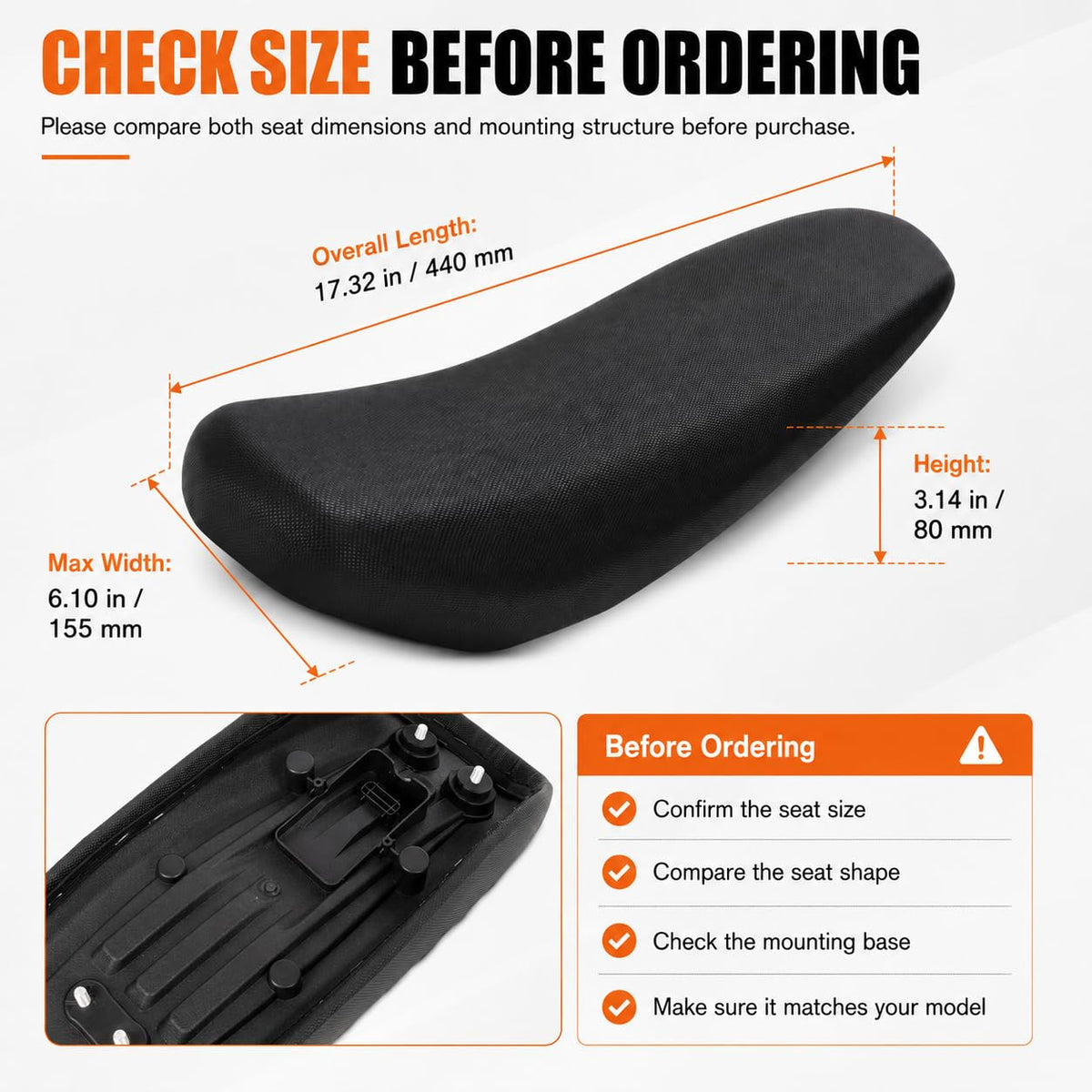 Electric Bike Seat Cushion R697812