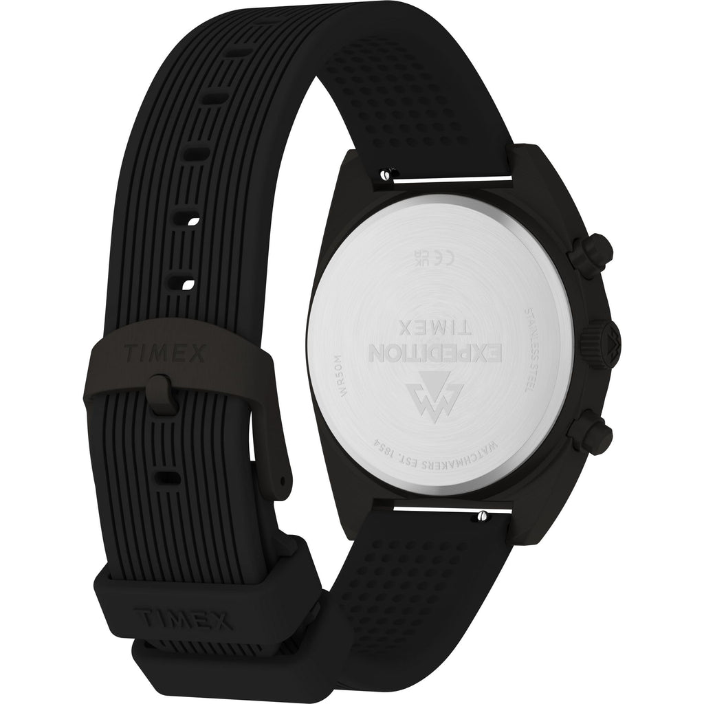 Men's Chronograph 41mm Watch Black Dial Gunmetal Case Z4043