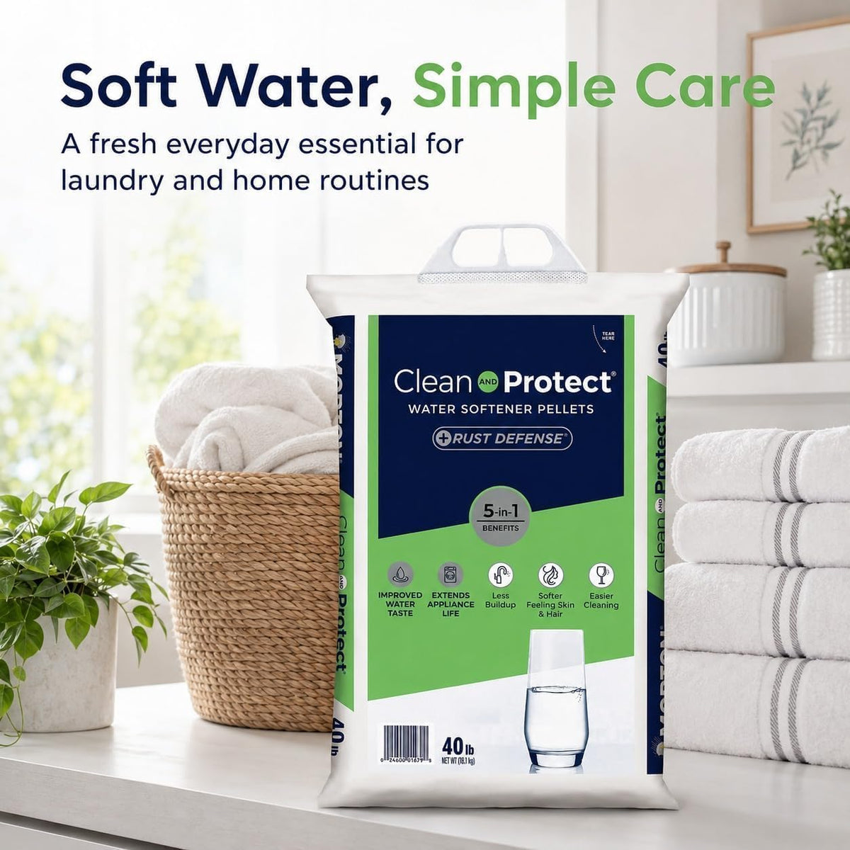 Water Softener Salt 40 lb Crystal I1960