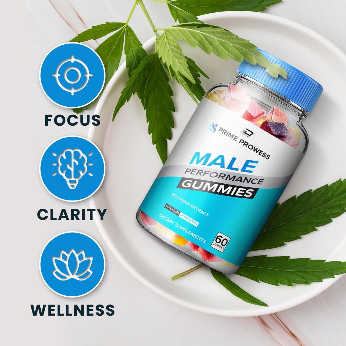 Hemp Gummies 5 Pack 300 Gummies B415
