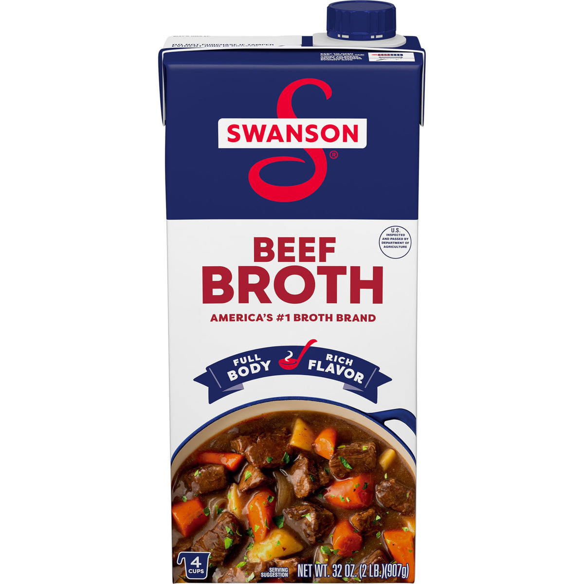 Beef Broth 32 oz Carton S2915