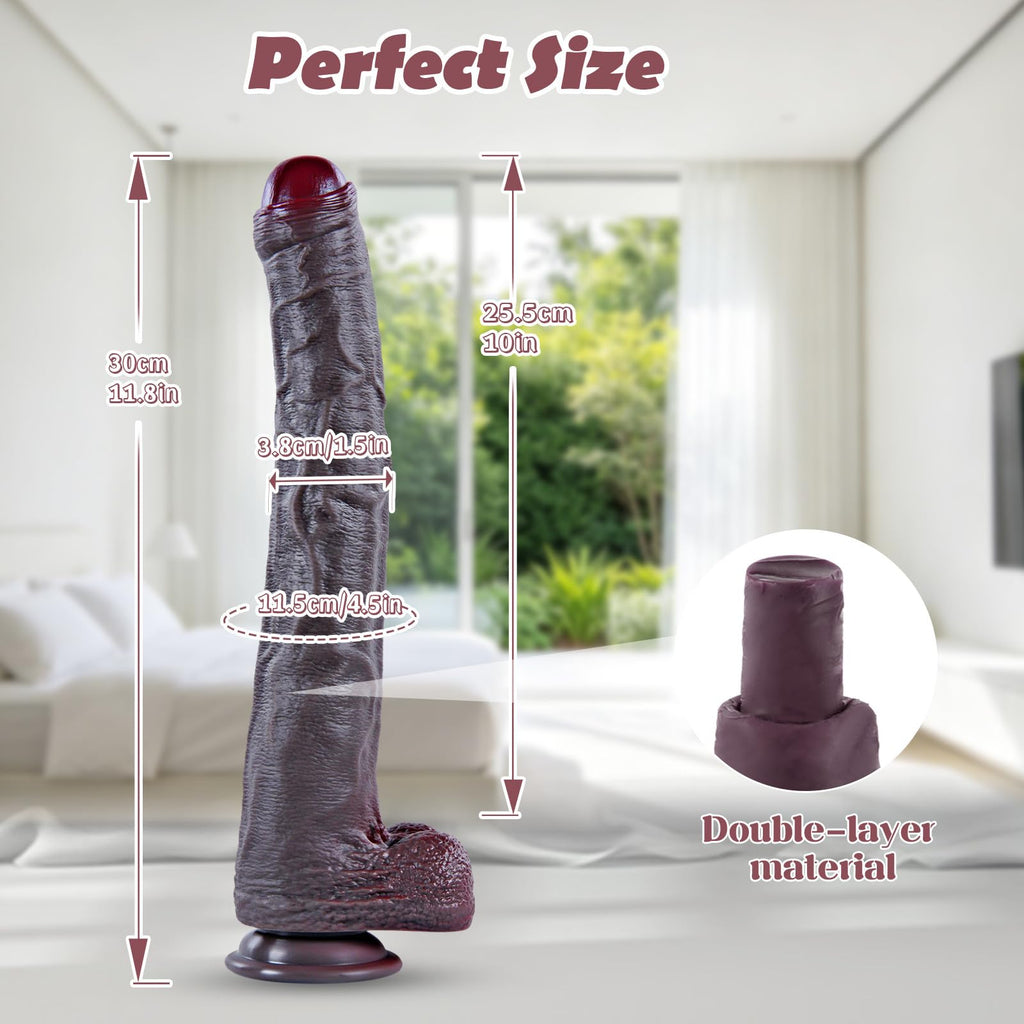 Black Realistic Dildo with Suction Cup X504060