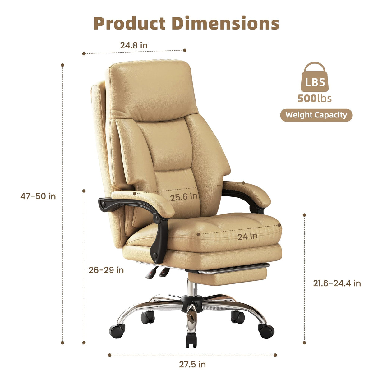High Back Computer Chair with Soft Cushion K323