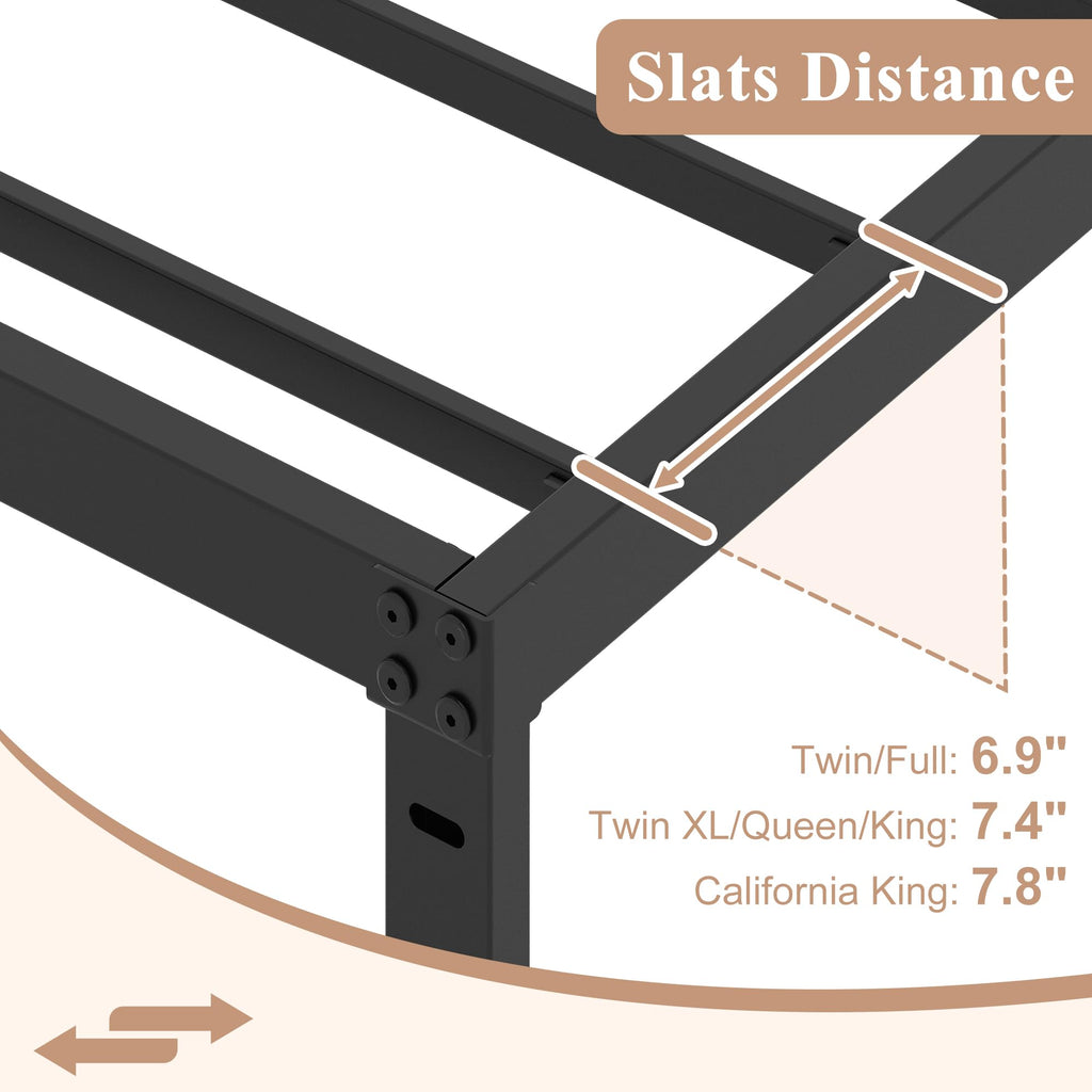 Queen Size Bed Frame No Box Spring Needed N809