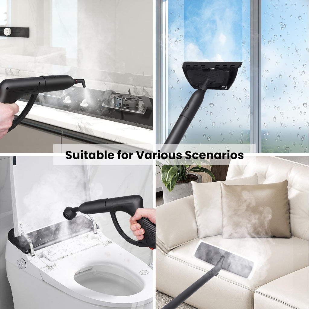 1.5L 6-in-1 Steam Cleaner with 8 Accessories L28563