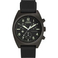 Men's Chronograph 41mm Watch Black Dial Gunmetal Case Z4043