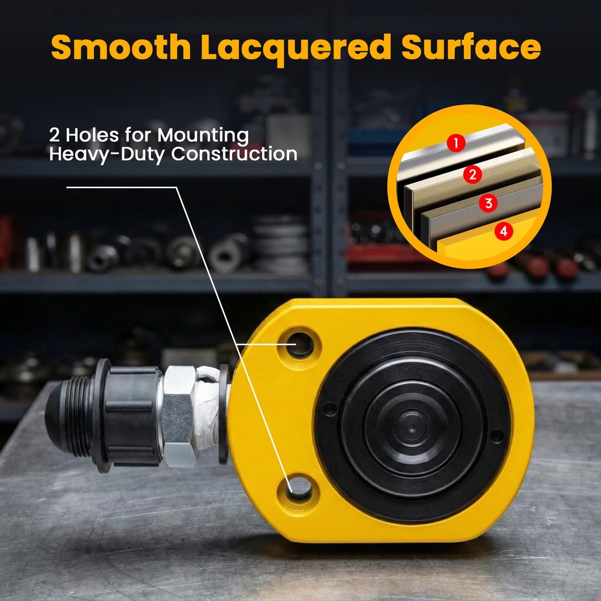 10T Low Profile Hydraulic Ram Jack D735460