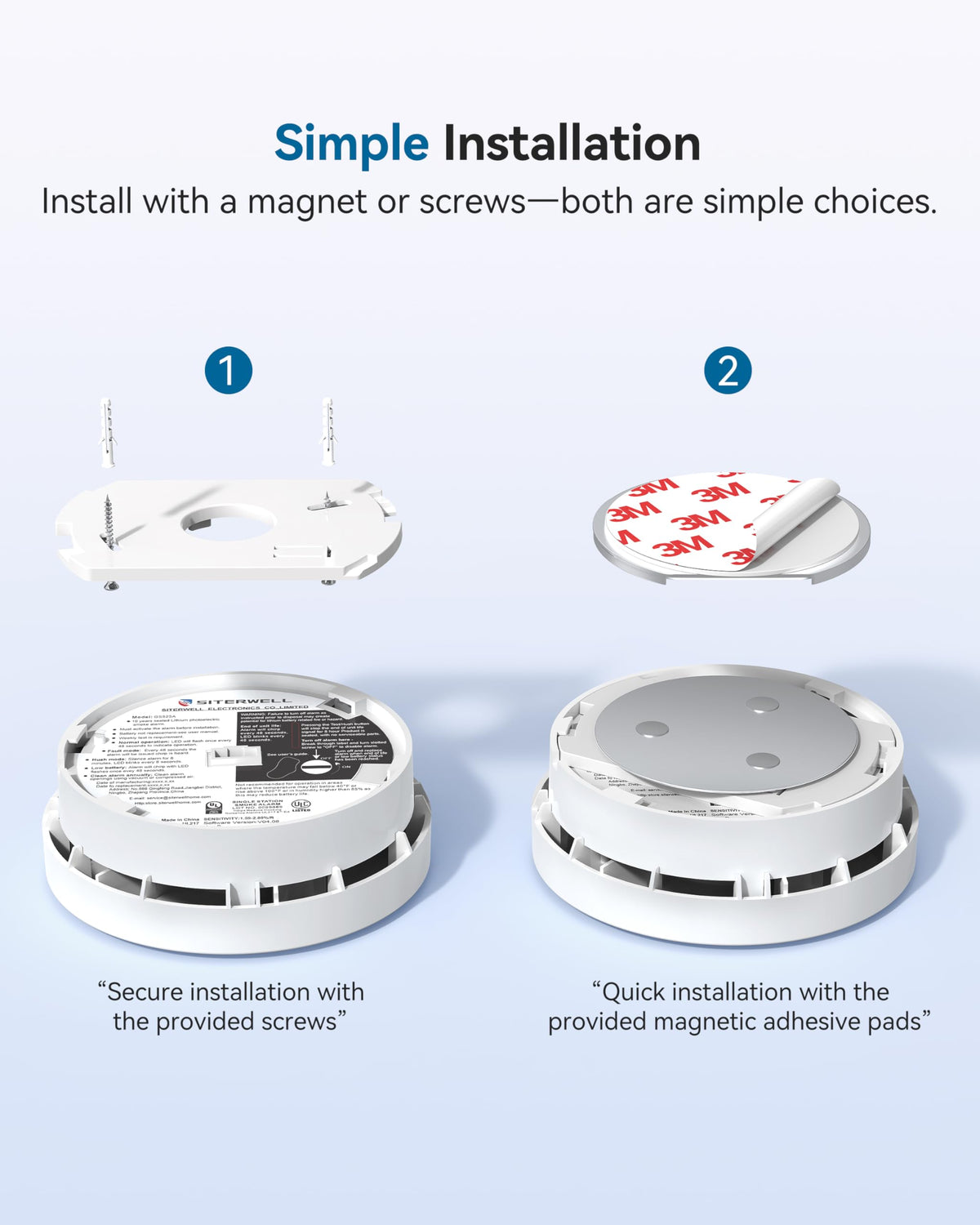 Smoke Detector 10 Year Battery Smoke Alarm N923
